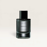 House of Holabox Absolute 50ml extrait de parfum cologne in a sleek glass bottle with a black cap on a dark surface