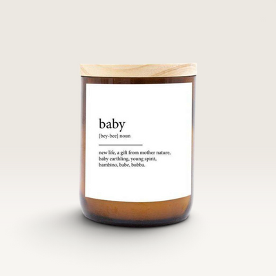 The Commonfolk Collective | Baby Dictionary Meaning Candle