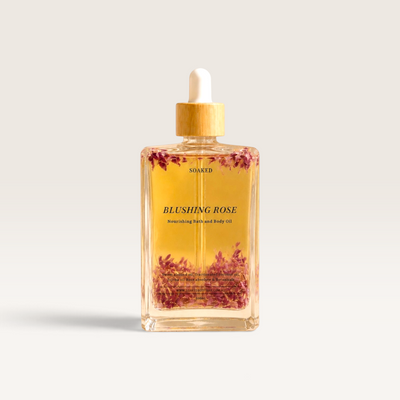 Soaked Body Bar | Nourishing Bath & Body Oils – Assorted Scents – Blushing Rose