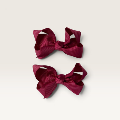 Snuggle Hunny | Piggy Tail Hair Clips - Assorted Colours – Burgundy