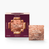 House of Holabox Known Stranger Sweet Dreams Chamomile tea box and single sachet with floral design in warm tones