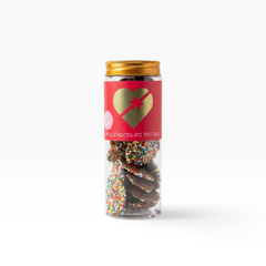Chocamama | Speckled Milk Chocolate Buttons Novelty Cylinder 150g