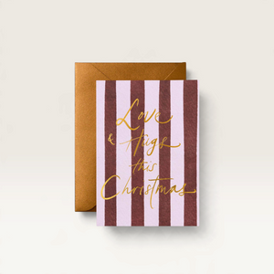 Christmas Greeting Card Red/Pink