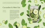 House of Holabox Cocktails Botanica recipe page featuring a cucumber and mint gin infusion illustration