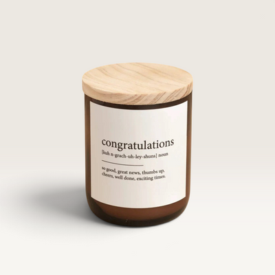 The Commonfolk Collective Congratulations Dictionary Meaning Candle