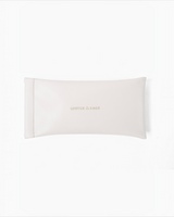 House of Holabox cream-coloured rectangular sunglasses case with Lustre & Sage branding on a white background