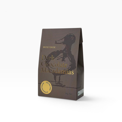 Duck Creek Macadamias - Dark Chocolate Macadamias 80g