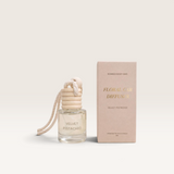 House of Holabox Soaked Body Bar 8ml floral car diffuser with wooden lid and packaging in Velvet Pistachio scent