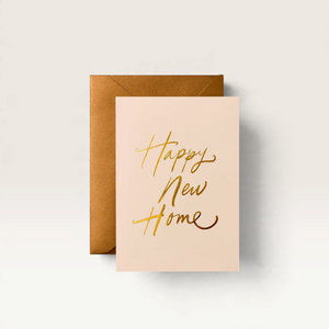 Happy New Home Signature Foil Greeting Card
