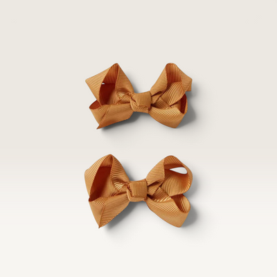 Snuggle Hunny | Piggy Tail Hair Clips - Assorted Colours – Mustard