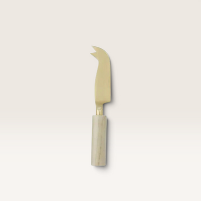 Eli Marble Cheese Knife - Green/Gold