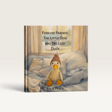 House of Holabox hardcover children's book The Little Dog and the Lost Duck with warm, gentle storybook illustration.