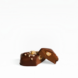 House of Holabox vegan hazelnut praline chocolate with a smooth ganache center and crunchy hazelnut pieces