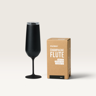 Huski | Champagne Flute - Assorted Colours – Black