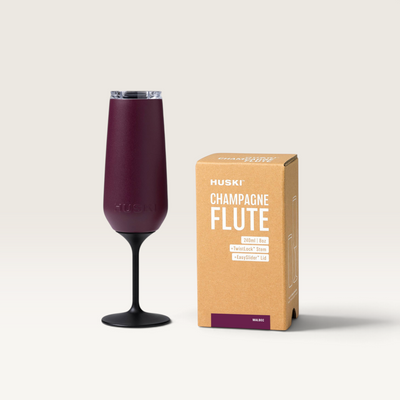 Huski | Champagne Flute - Assorted Colours – Malbec - Limited Series