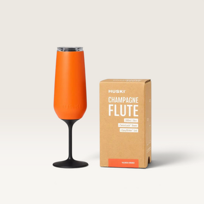 Huski | Champagne Flute - Assorted Colours – Valencia Orange (NEW)