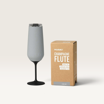 Huski | Champagne Flute - Assorted Colours – Stone Grey