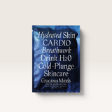 House of Holabox Gracious Minds Hydration Infusion sheet mask in blue recyclable foil packaging with white typography.