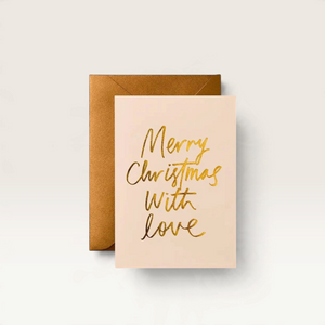 Merry Christmas with Love Greeting Card