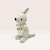 House of Holabox and the little dog laughed Glenda's Younger Sister kangaroo soft toy with a removable joey in pouch