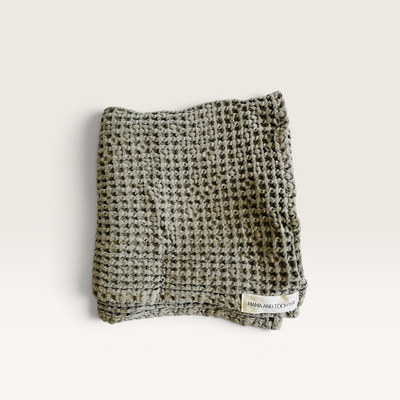 Mama and Tochter | Organic Cotton Waffle Hand Towel – Khaki