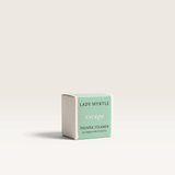House of Holabox Lady Myrtle Escape shower steamer in a mint green and white box with essential oils