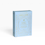 House of Holabox Loco Love Classic Chewy Caramel twin pack chocolate bars in a light blue box with gold lettering.