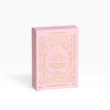 House of Holabox Loco Love Black Cherry and Raspberry vegan chocolate twin pack in a light pink box.