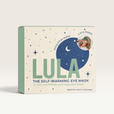 House of Holabox Lula self-warming eye mask box with eucalyptus scent and night sky illustration