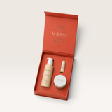 House of Holabox Stray Willow Mama body care gift set featuring hydrating shower oil, lip balm, and belly butter.