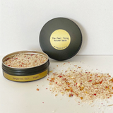 House of Holabox The Peel Thing Margarita Confetti artisan cocktail salt rim with dried citrus and flower petals.