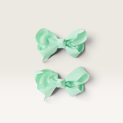 Snuggle Hunny | Piggy Tail Hair Clips - Assorted Colours – Baby Green