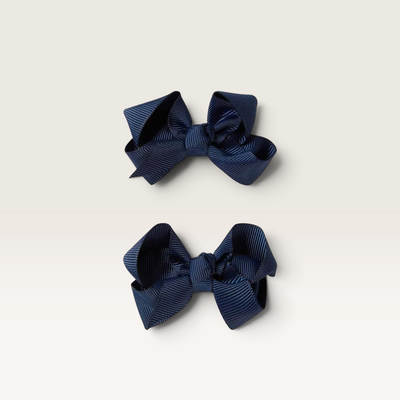 Snuggle Hunny | Piggy Tail Hair Clips - Assorted Colours – Navy