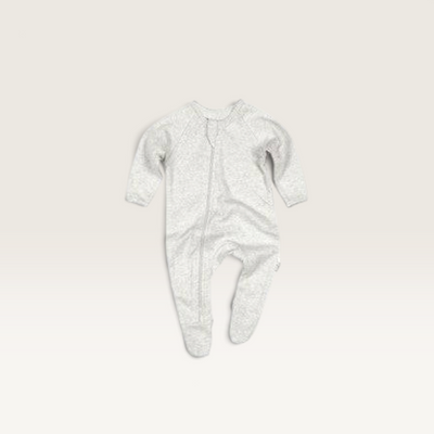 Toshi | Organic Long Sleeve Onsie - Assorted Colours – Pebble / 000