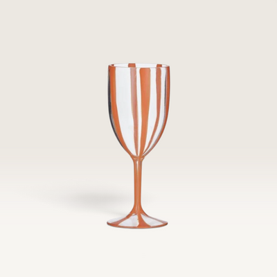 Cabana Acrylic Wine Glass Papaya