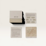 House of Holabox Jour Studio parenthood journal prompt cards and affirmations set with box and instructional cards