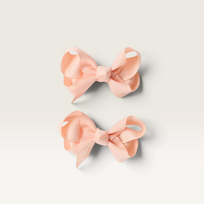 Snuggle Hunny | Piggy Tail Hair Clips - Assorted Colours – Peach
