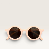 House of Holabox Little Drop kids sunglasses in soft pink with round frames and UV400 protective acrylic lenses