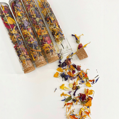The Peel Thing | Edible Flower Sprinkles - Rainbow Mix Test Tube