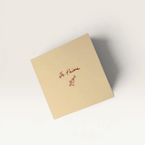 House of Holabox Salty Melon Prints eco-friendly greeting card with Je t'aime text and heart arrow illustration