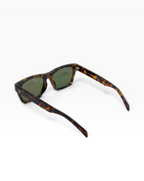 House of Holabox Ria square sunglasses in a classic tort acrylic frame with tinted lenses and gold-tone accents.