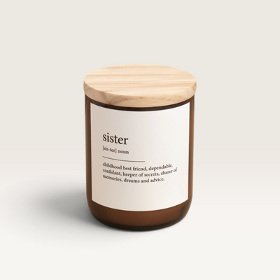The Commonfolk Collective | Sister Dictionary Meaning Candle