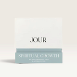 House of Holabox Jour Studio Spiritual Growth journal prompt cards and affirmations deck in a sage green box.