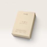 House of Holabox Stray Willow baby body care trio gift set in a minimalist cream-colored box for delicate skin.