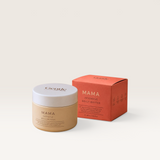 House of Holabox Stray Willow Mama Intensive Belly Butter jar and orange packaging box for pregnancy skin care
