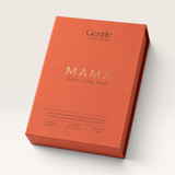 House of Holabox Stray Willow Mama Body Care Trio gift box in terracotta orange for pregnancy self-care