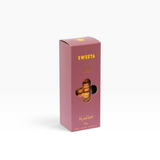 House of Holabox SWEETA Jam Kisses raspberry jam biscuits in a mauve 100g box with a flower-shaped viewing window.