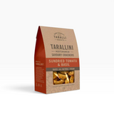 House of Holabox Continental Taralli Biscuits sundried tomato and basil tarallini crackers in a 125g paper bag.