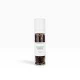 House of Holabox Tasteology gourmet pepper grinder with a blend of black, white, green, and red peppercorns.