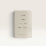 House of Holabox The Life That's Waiting book by Brianna Wiest with a minimalist beige cover and gold lettering.